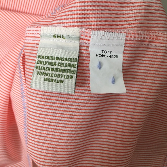Orvis Carefree Women’s Button Down Orange (coral) and  White, - Picture 3 of 8